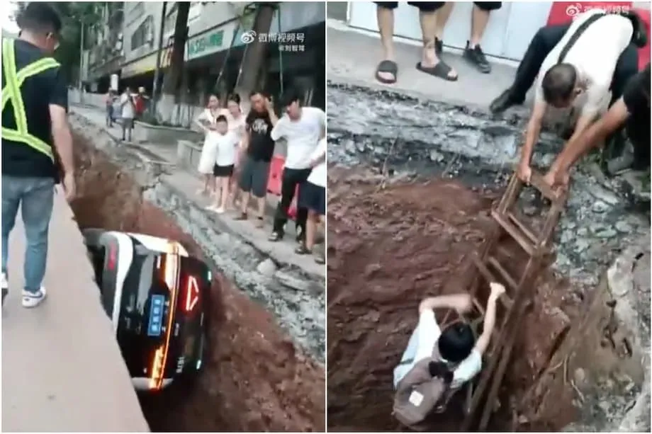 சீனாவில் கட்டுமானக் குழிக்குள் பாய்ந்த பைடு ரோபோ டாக்சி: தானியங்கி வாகனங்களின் எதிர்காலம் குறித்து இந்த விபத்து உணர்த்துவது என்ன