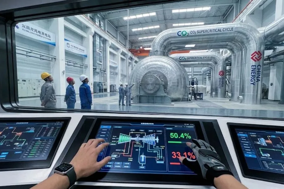 நீராவியின் 200 ஆண்டுகால ஆதிக்கத்தை முறியடித்து, உலகின் முதல் வணிகரீதியான மிகைமாறுநிலை CO2 மின்னாக்கியை இயக்கிய சீனா