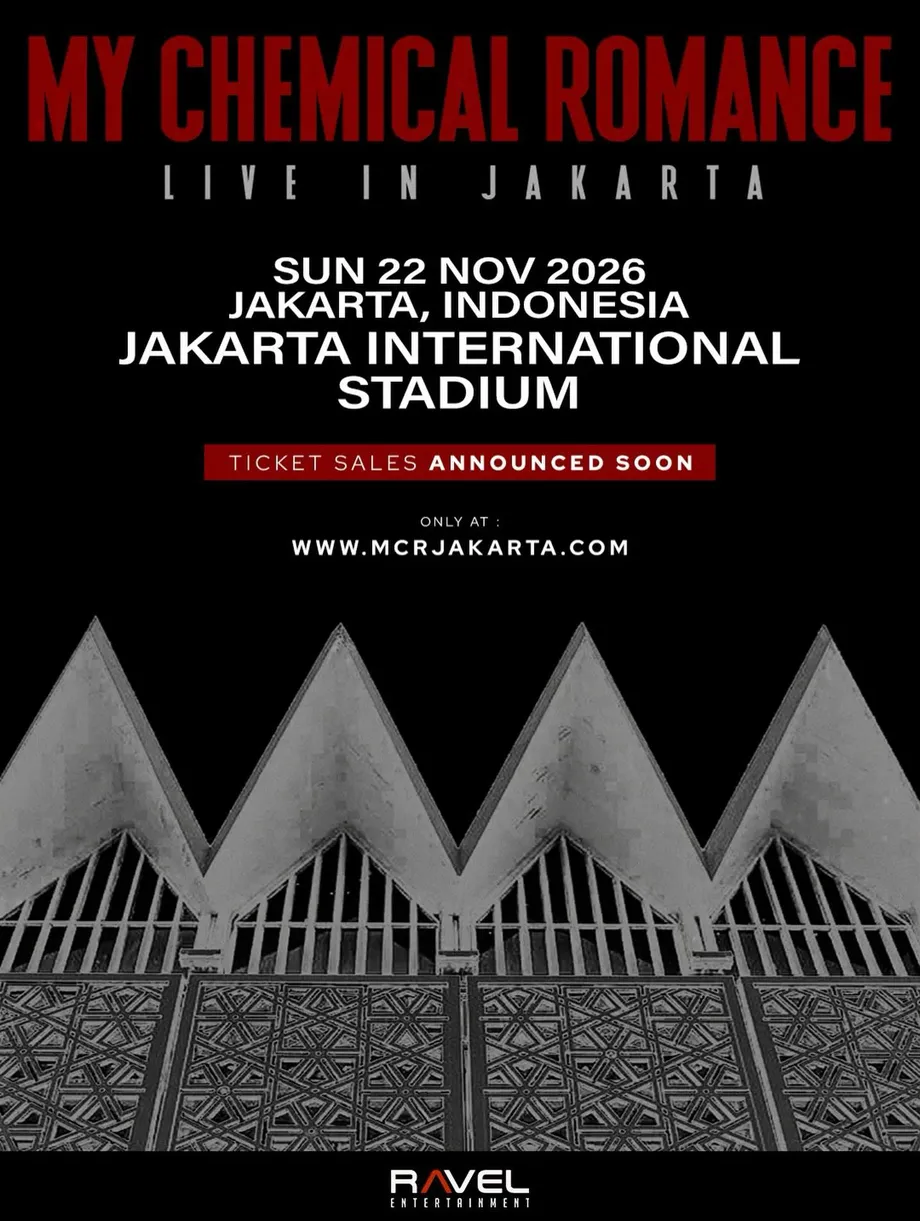 My Chemical Romance to Play Jakarta on November 22, 2026, With Tickets From Rp1,059,000